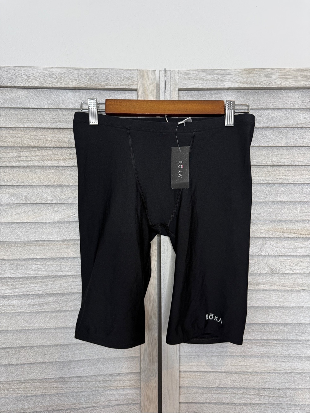 NWT ROKA Men’s Elite HD Jammer Swimsuit Black Size 32 M
